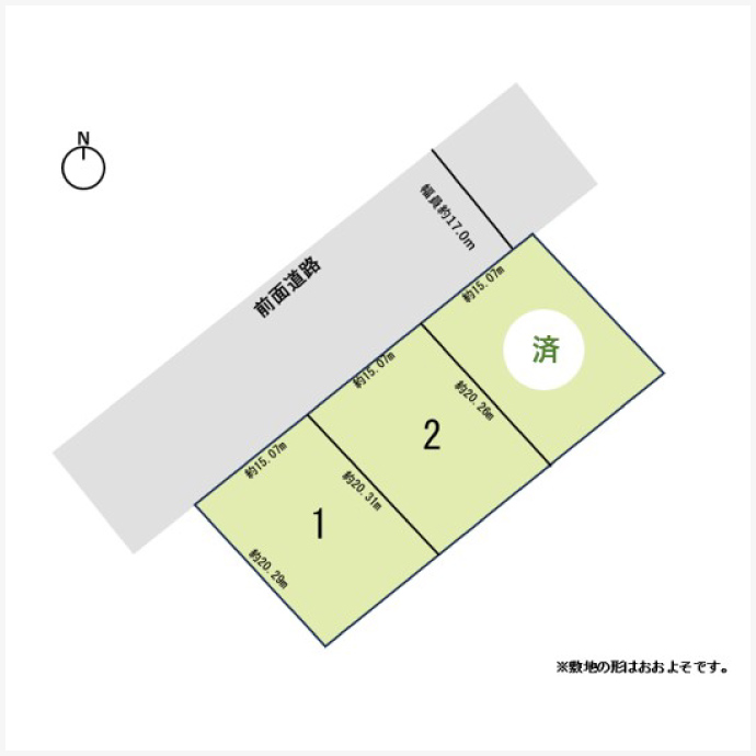 学園台(3区画)区画図